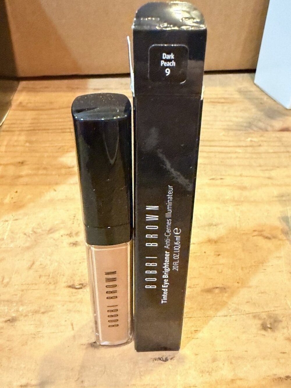 BOBBI BROWN Tinted Eye Brightener 9 DARK PEACH .20 oz / 6 ml New W/ Box